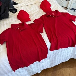 2 Goodfellow & Co Red Polo Shirts & Baseball Hats